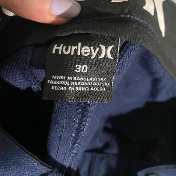 Hurley Navy Hybrid Walking Shorts 30 - Picture 6 of 9
